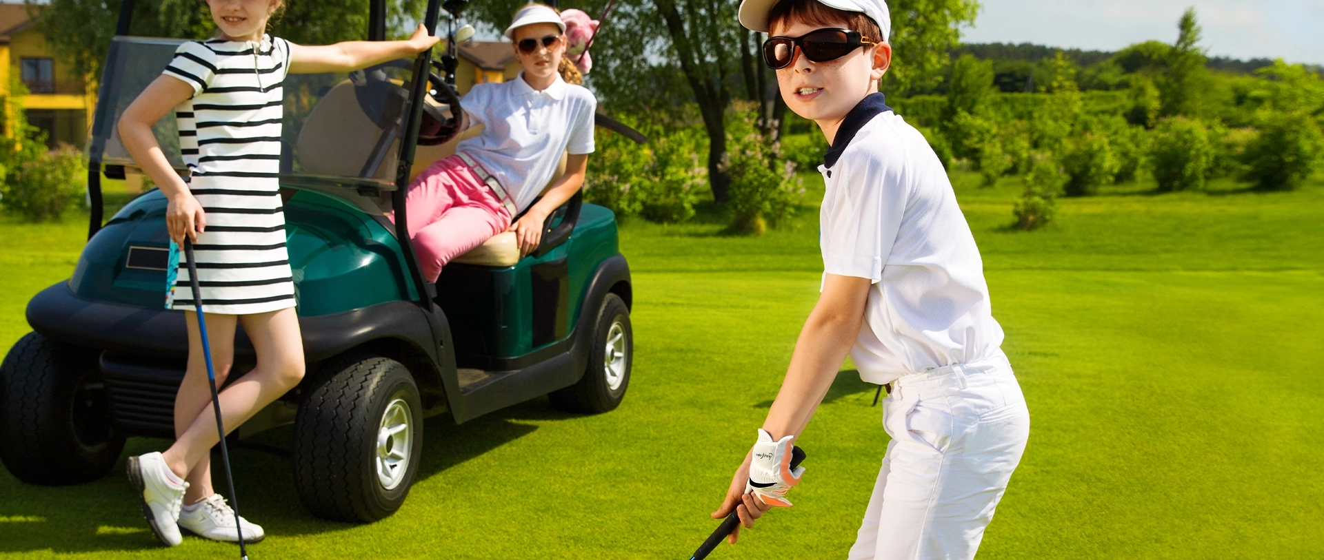 orange children's golf gloves