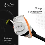 orange children's golf gloves