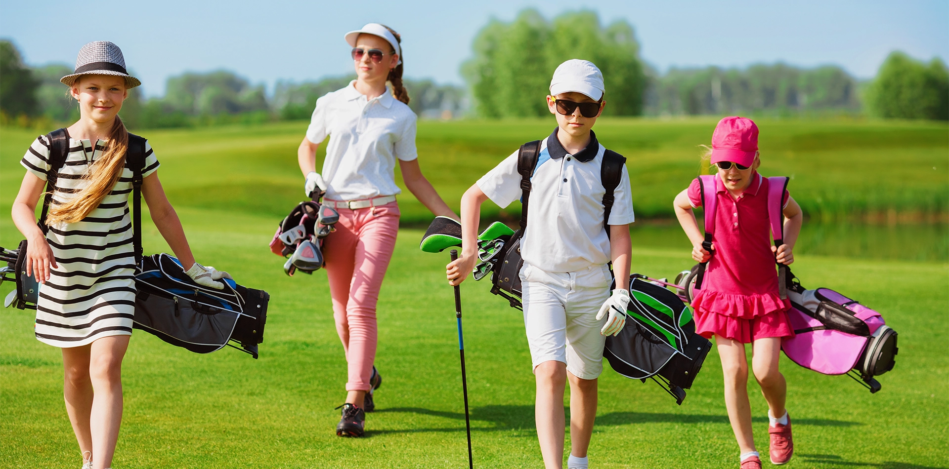 orange children's golf gloves