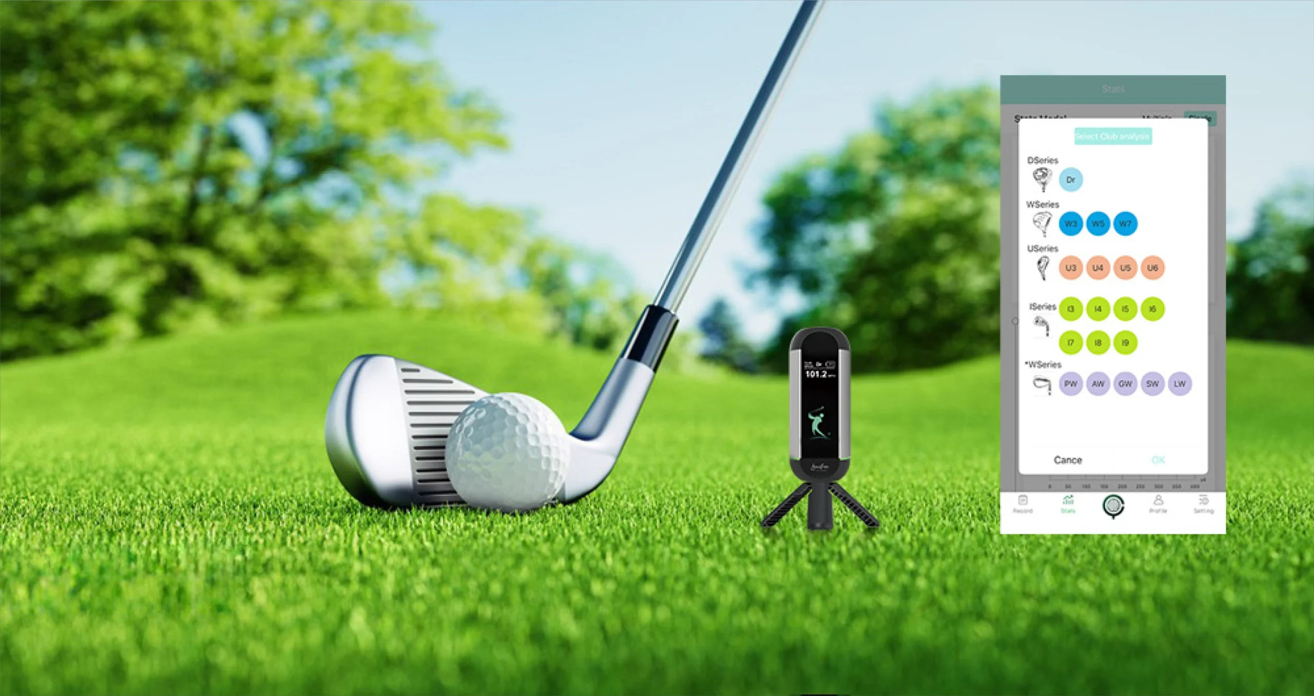 Lanifun X Mobile Launch Monitor & Golf Simulator &Golf Launch Monitor