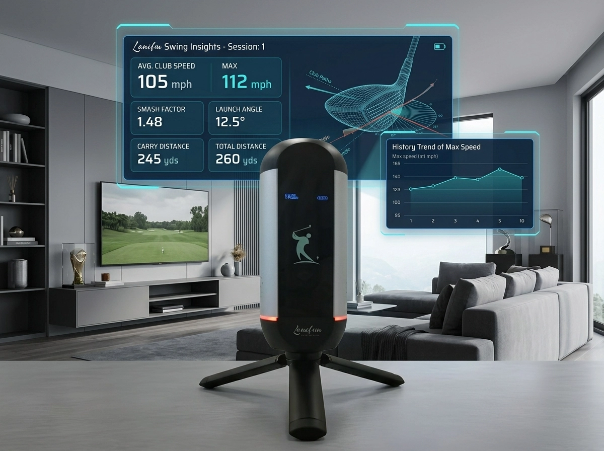 Indoor golf radar simulator