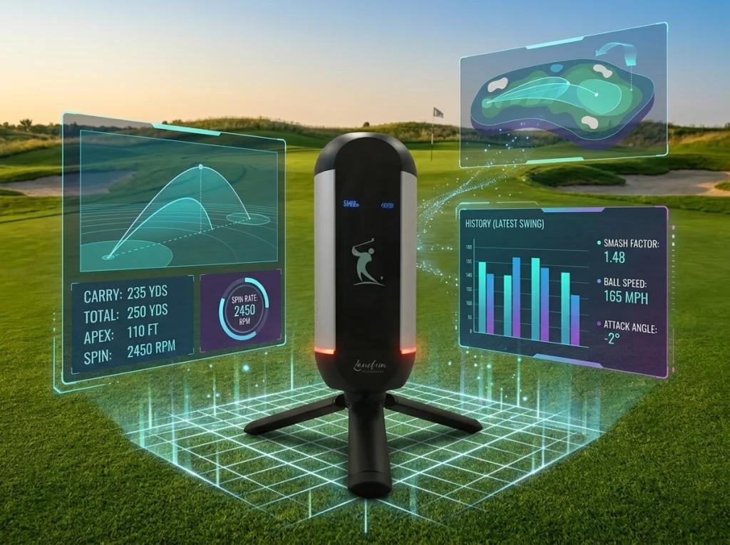 Indoor golf radar simulator