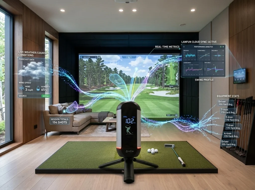 How Does Lanifun X Work-home golf simulator